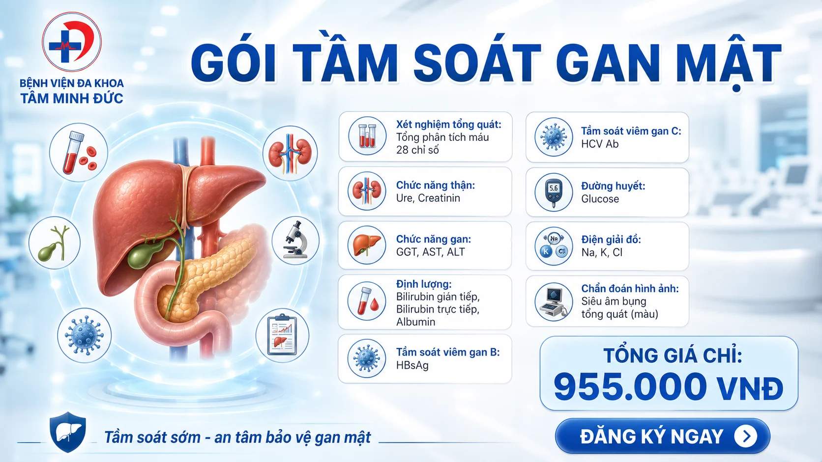 Gói Tầm Soát Bệnh Lý Gan Mật